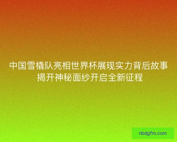 中国雪橇队亮相世界杯展现实力背后故事 揭开神秘面纱开启全新征程